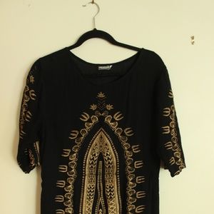Bohemian Black Dress